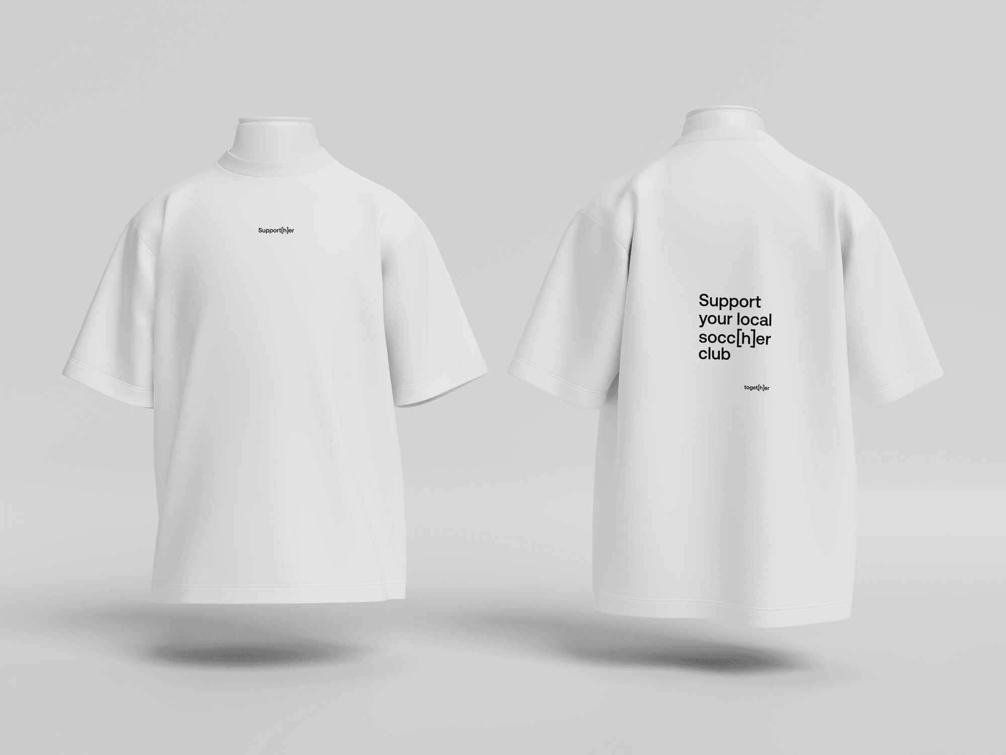 Support[h]er Tee White - Front